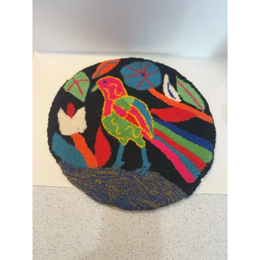 Vtg Venezuela Bird Handmade Colorful 15